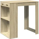 vidaXL Bartisch Sonoma-Eiche 102x70x103,5 cm Holzwerkstoff - Braun