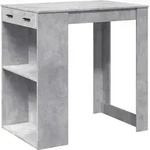 vidaXL Bartisch Betongrau 102x70x103,5 cm Holzwerkstoff - Grau