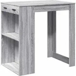 vidaXL Bartisch Grau Sonoma 102x70x103,5 cm Holzwerkstoff - Grau