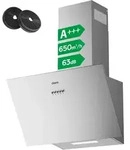 CIARRA Kopffreihaube A+++ 650 m3/h Dunstabzugshaube 60 cm Kopffreie...