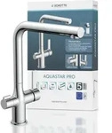 AQUASTAR PRO Trinkwasser-Sp&uuml;ltischarmatur mit Filtersystem, Chrom - Silber