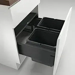 Naber Cox&reg; Base 360 K/600-2, Abfallsammler f&uuml;r Frontausz&uuml;ge, ohne Biodeckel,