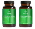 Vitabay Vitamin B3 Niacin 500 mg - 180 Vegane Flush Free Niacinamide Kapseln -