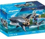 PLAYMOBIL Gefahr durch Riesenhai, 4 Jahr(e), Mehrfarbig, Kunststoff - Blau