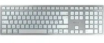 CHERRY KW 9100 SLIM FOR MAC, Verkabelt & Kabellos, USB + Bluetooth, QWERTY, Silber -