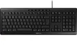 CHERRY TAS STREAM KEYBOARD Corded CS-Layout schwarz - Schwarz
