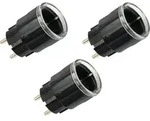 SHELLY WLAN-Steckdose Plug S Gen3, Matter, schwarz, 3 St&uuml;ck - Schwarz