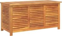 Gartenbox mit L&uuml;ftungsschlitzen 113x50x56 cm Massivholz Akazie