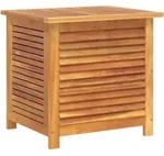 Gartenbox mit L&uuml;ftungsschlitzen 60x50x56 cm Massivholz Akazie