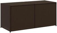 Gartentruhe Braun 283L Poly Rattan