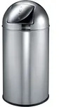 Abfallbeh&auml;lter mit Pushdeckel & Inneneimer aus Metall | 40 Liter, HxBxT...