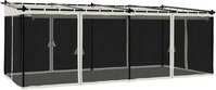 vidaXL 4003914, vidaXL Pavillon mit Netzw&auml;nden Creme 6x3 m Stahl