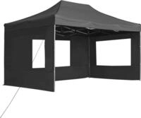vidaXL Profi-Partyzelt Faltbar mit W&auml;nden Aluminium 4,5&times;3m Anthrazit