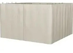 Outsunny 4 Seitenteile f&uuml;r 3x4 m Pavillon mit Haken Seitenw&auml;nde Polyester...