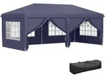 Outsunny Pavillon 5,85 x 2,95m Gartenpavillon, Faltpavillon mit UV-Schutz, Stahl -