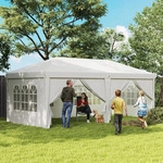 Outsunny Pavillon 5,85 x 2,95m Gartenpavillon, Faltpavillon mit UV-Schutz,...