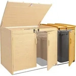 XL 1er-/2er-M&uuml;lltonnenverkleidung Erweiterung MCW-H75, M&uuml;lltonnenbox, 120x68x104cm