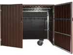 M&uuml;lltonnenverkleidung MCW-J29, M&uuml;lltonnenbox f&uuml;r M&uuml;llcontainer 660-770L, WPC