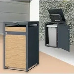 ML-Design M&uuml;lltonnenbox 1er f&uuml;r 1 Tonne 240L 68x80x116,3 cm
