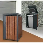 ML-Design M&uuml;lltonnenbox 1er f&uuml;r 1 Tonne 240L 68x80x116,3 cm,...