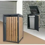 ML-Design M&uuml;lltonnenbox 1er f&uuml;r 1 Tonne 240L 68x80x116,3 cm...
