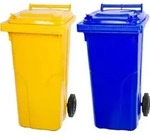 SuperSparSet 2x PROREGAL 2-Rad-M&uuml;lltonne MGB | HDPE-Kunststoff | 120 Liter |...