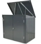 tepro M&uuml;lltonnenbox Store Midi, anthrazit - Grau