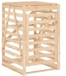 vidaXL M&uuml;lltonnenbox 84x90x128,5 cm Massivholz Kiefer - Braun