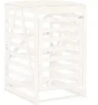vidaXL M&uuml;lltonnenbox Wei&szlig; 84x90x128,5 cm Massivholz Kiefer - Wei&szlig;