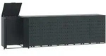 vidaXL M&uuml;lltonnenbox f&uuml;r 6 Tonnen Anthrazit 414x79x117 cm Stahl - Grau