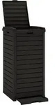 vidaXL Outdoor-M&uuml;lltonne Schwarz 41x41x86 cm Polypropylen - Schwarz