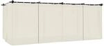 vidaXL Pavillon mit Vorh&auml;ngen Creme 6x3 m Stahl