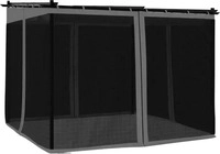vidaXL 4003909, vidaXL Pavillon mit Netzw&auml;nden Anthrazit 3x3 m Stahl Grau