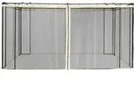 Outsunny Moskitonetz f&uuml;r 3x4 Pavillon 4 Seitenteile Fliegennetz mit Haken...