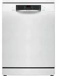 Bosch Serie 4 SMS46KW02E, Freistehend, Standardgr&ouml;&szlig;e (60 cm), Wei&szlig;, Schwarz,