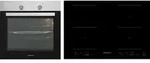 Backofen Herd Kochfeld Herdset Induktion 77cm Timer 2 Flexzonen Slider Respekta -