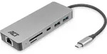 ACT USB-C 4K-Dockingstation f&uuml;r 1 HDMI-Monitor, Ethernet, USB-C, USB-A, Kartenleser