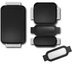 Pro Induction Flex Pfannen-Set HEZ9FF040, 4-teilig (edelstahl/schwarz, 1x gro&szlig;, 1x