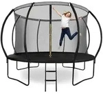 Gro&szlig;es Gartentrampolin 366 cm mit Leiter und Sicherheitsnetz f&uuml;r Kinder -...