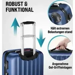 MONZANA&reg; 3tlg. Kofferset Schloss W&auml;sche Organizer Kofferwaage Gurt Gel-Griffe