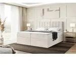 MEBLINI Boxspringbett mit Bettkasten - Gepolstert Doppelbett mit Matratze und...