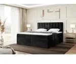 MEBLINI Boxspringbett mit Bettkasten - Gepolstert Doppelbett mit Matratze und Topper