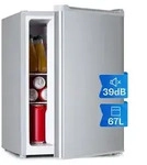 Klarstein Mini K&uuml;hlschrank, Retro Mini-K&uuml;hlschrank mit Gefrierfach, 67 Liter