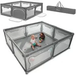 Lionelo Laufgitter WILLOW XL sehr gro&szlig;e Spielfl&auml;che, 2 abschlie&szlig;bare