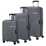 American Tourister Trolley Liftoff 3 PC Set D Charcoal Grey blaugrau 79cm - Grau