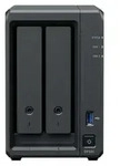 Synology DP320, NAS, Desktop, R1600, 8 GB, 16 TB, Schwarz