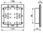 JUNG Tastsensormodul LS42941ST KNX Universal 4fach