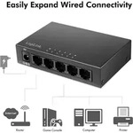 LogiLink Switch 5 Port GB Ethernet 5x10/100/1000 RJ45 Desktop schwarz - Switch -