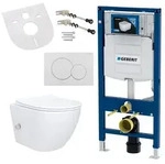 Geberit WC-Komplettset AL55800-SET, Vorwandelement, Softclose-Deckel &