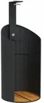 vidaXL Gartendusche Schwarz 100x100x241,5 cm Poly Rattan Akazienholz - Schwarz